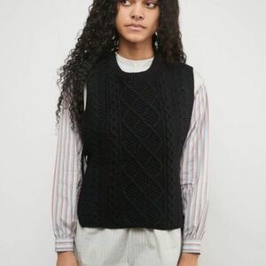 BEAMS BOY O.ALAN CABLE KNIT VEST (one size)